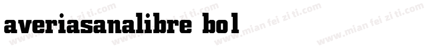 averiasanalibre bold字体转换